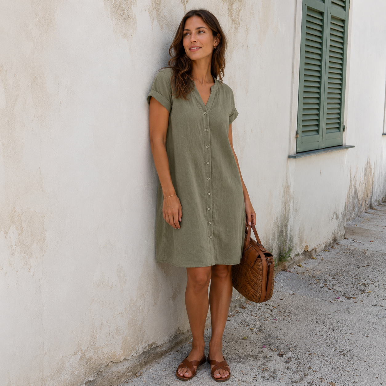 SHIRTJURK MET V-HALS VOOR VROUWEN